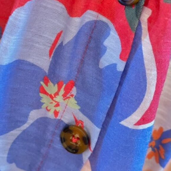 Floral Sleeveless Button All in Love Mini Dress M - Picture 4 of 7